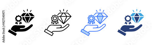 Value Proposition icon sheet multiple style collection