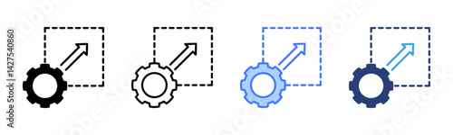 Scalability icon sheet multiple style collection