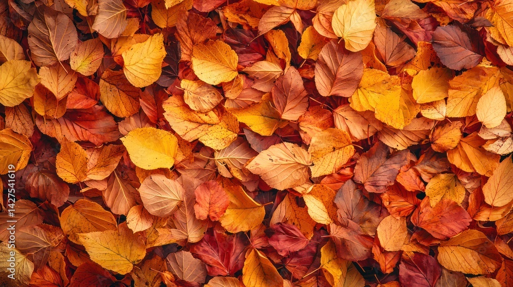 A vibrant fall landscape with leaves in shades of orange, red, and yellow. A vibrant fall landscape with leaves in shades of orange, red, and yellow.