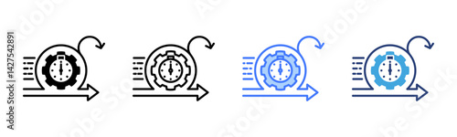 Agility icon sheet multiple style collection