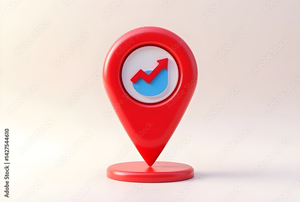 A red pointer, a vector illustration of a map pin icon, signifies a location marker for business on a web map A red pointer, a vector illustration of a map pin icon, signifies a location marker for business on a web map