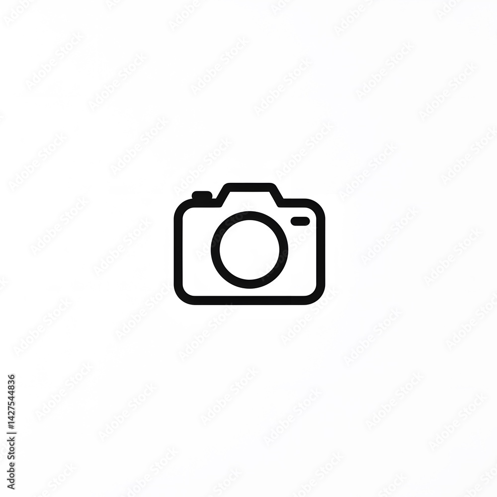 Camera Icon: Minimalist Photography Symbol Camera Icon: Minimalist Photography Symbol