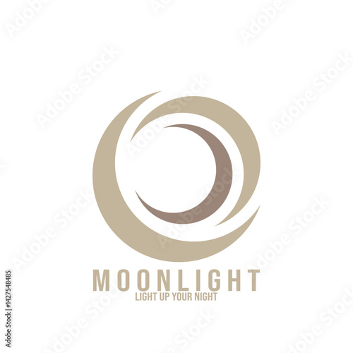 Moon Sun Mosaic abstract icon vector illustration template design