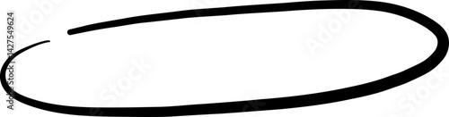 Long Narrow Oval Shape Sketch