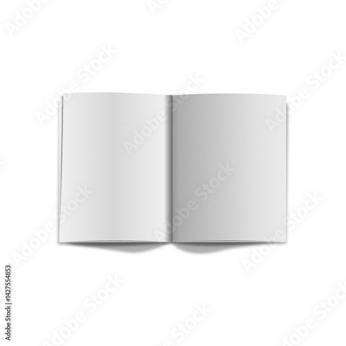 PAPER MOCKUP 134 WITH THEMES OF MODERN BLANK BOOK VECTOR FOR BRANDING OR PRESENTATIONS