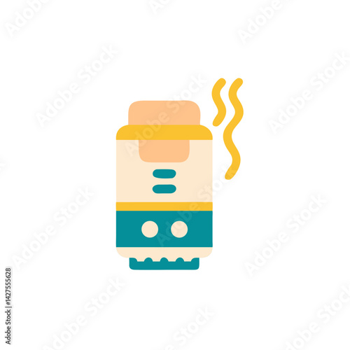 Air purifier icon in flat colorful style