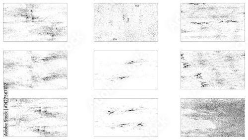 Dirty borders collection on white background. Design elements for banner, poster, flyer, invitation, card, social networks, blog posts, stories.
