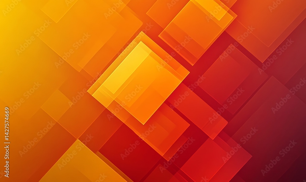 Abstract geometric shapes in warm orange and red tones Abstract geometric shapes in warm orange and red tones