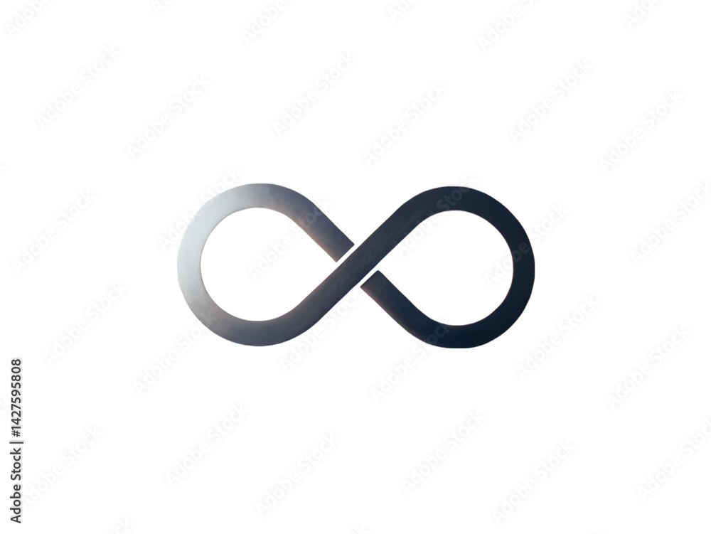 Infinity Symbol: Elegant Gradient Design on Black Background Infinity Symbol: Elegant Gradient Design on Black Background