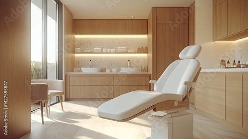 Serene Spa Room Modern Design with Relaxation, and Wellness.