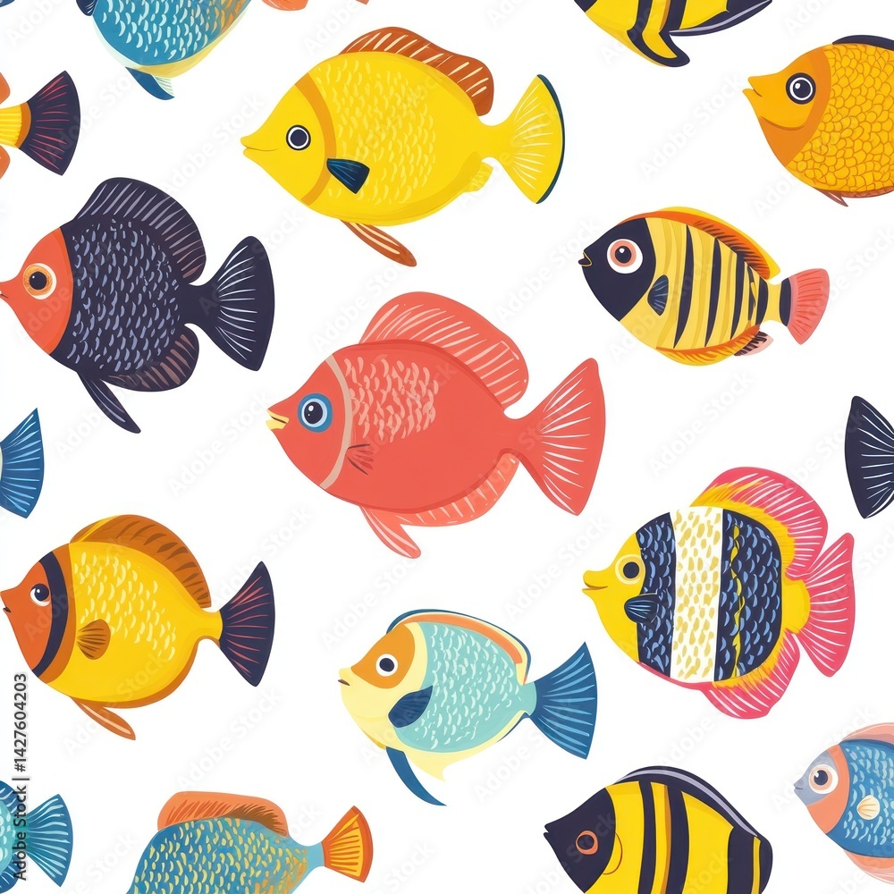 Colorful fish pattern (2) Colorful fish pattern (2)