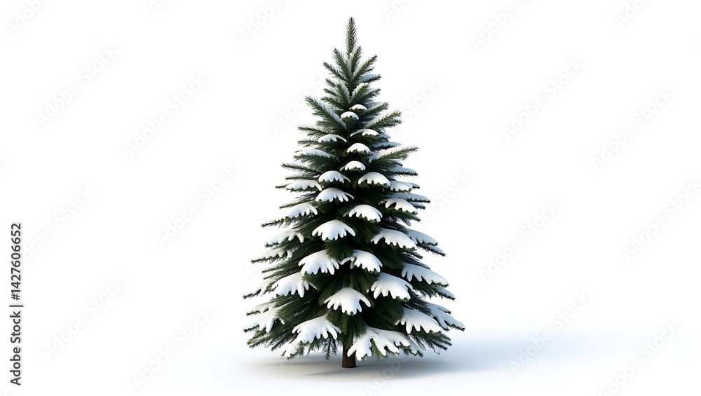 Obraz premium Pine Tree with Snow
