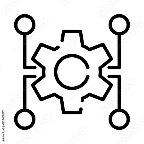 Obraz na płótnie Process icon w salonie