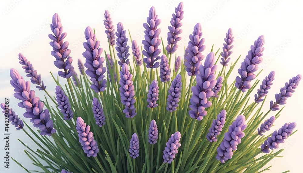 Fototapeta premium Lavender Bush with Sunlight 