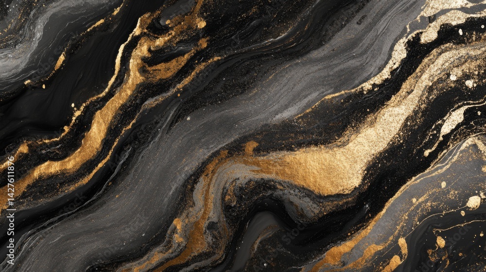 A textured abstract background with a mix of rough and smooth elements, combining earthy tones and metallic highlights for a visually intriguing and unique effect.
