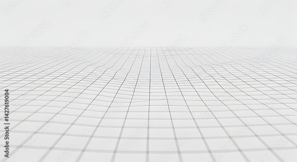 Fototapeta premium Abstract Wireframe Landscape Background For Digital Art and Scientific Visualization