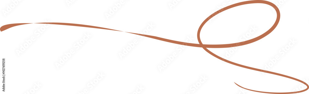 Elegant Decorative Wavy Line Element Elegant Decorative Wavy Line Element