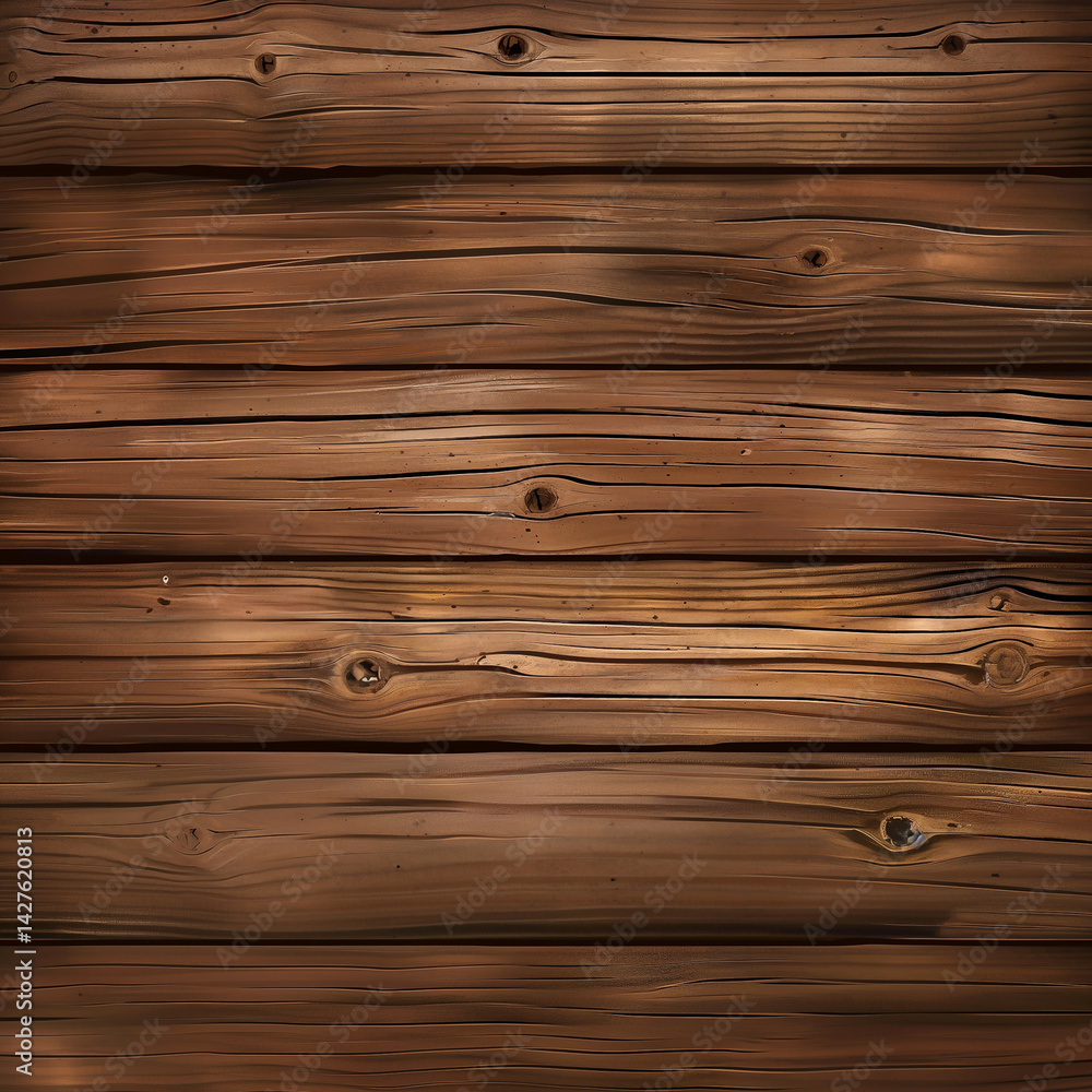 Fototapeta premium Wooden texture background, top view, realistic detail
