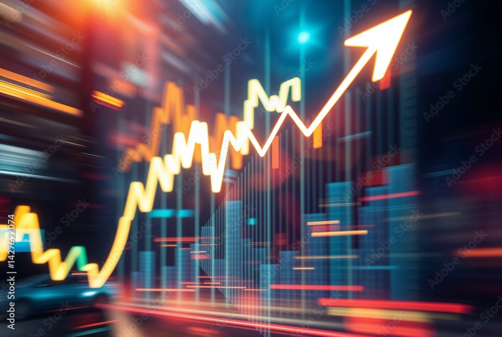 Dynamic Business Growth Chart Infographic for Financial Forecasts, Colorful chart visualizing market growth, ideal for investment, economic reports and financial presentations Dynamic Business Growth Chart Infographic for Financial Forecasts, Colorful chart visualizing market growth, ideal for investment, economic reports and financial presentations