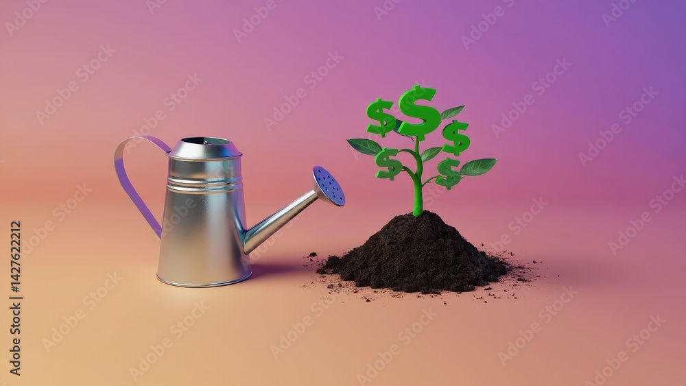 Financial growth is nurtured by careful investment.