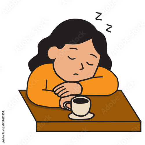 Women Sleep Coffee