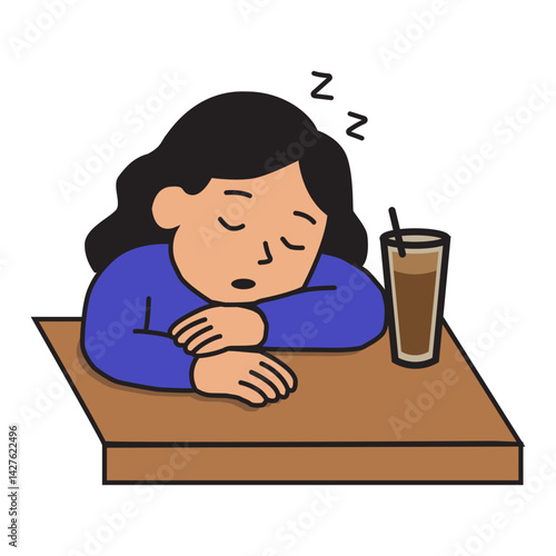 Women Sleep Coffee