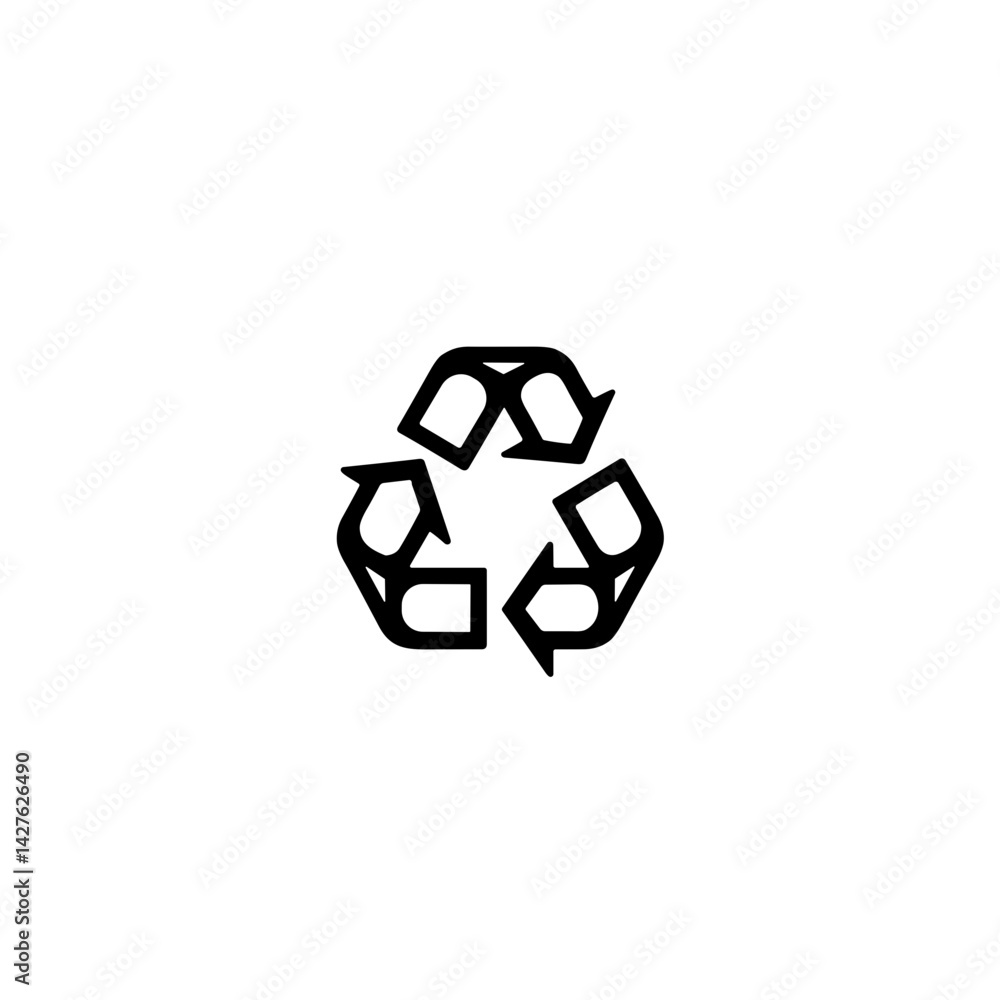 Zero Waste icon representing ecology and sustainability, environmental concept Zero Waste icon representing ecology and sustainability, environmental concept