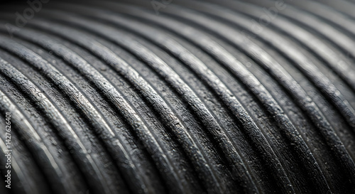 Industrial Steel Texture With Striations Creates a Strong Visual Impact