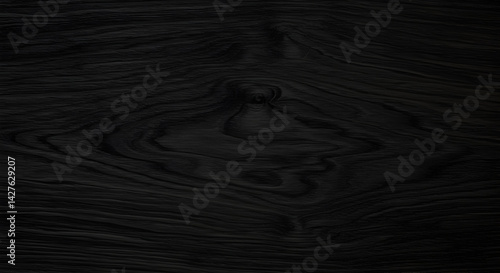 Dramatic Black Wood Texture Background for Design Projects and Crafts