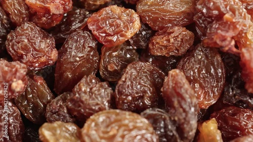 Wallpaper Mural Macro View of Raisins Pouring in Slow Motion Torontodigital.ca