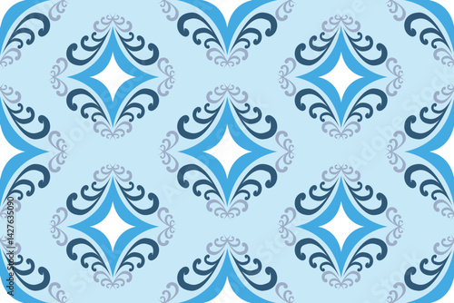 seamless blue pattern