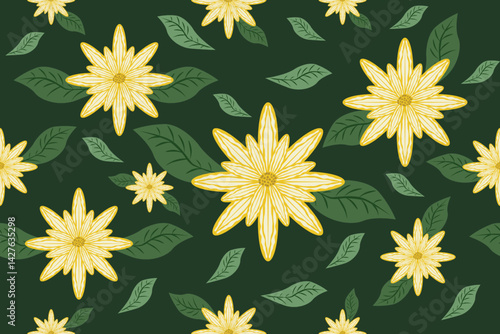 Green leaves, Leaf pattern, Spring design