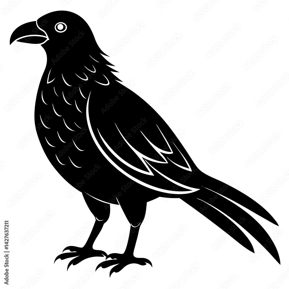 Fototapeta premium black silhouette of a Argentavis Magnificens animal