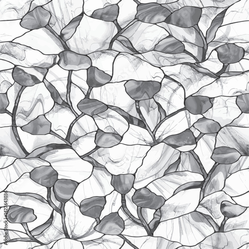 seamless gentle vector paisley print with ethnic paisley and flowers pattern, allover composition. Detailed beautiful paisleys with floral motives in black and white.