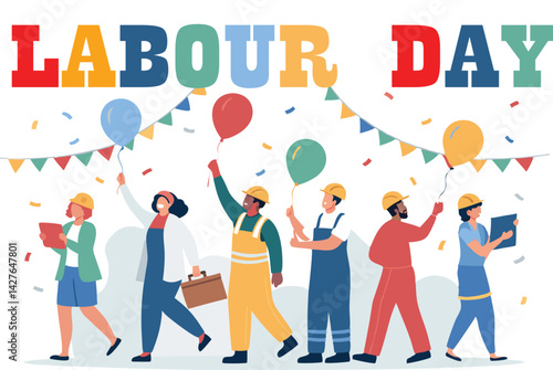 international Labour day vector art