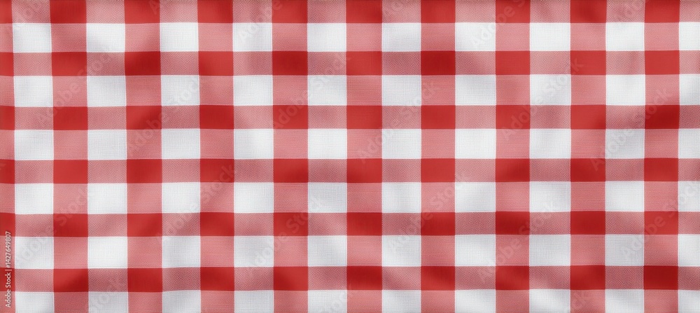 Red and white checkered fabric Red and white checkered fabric