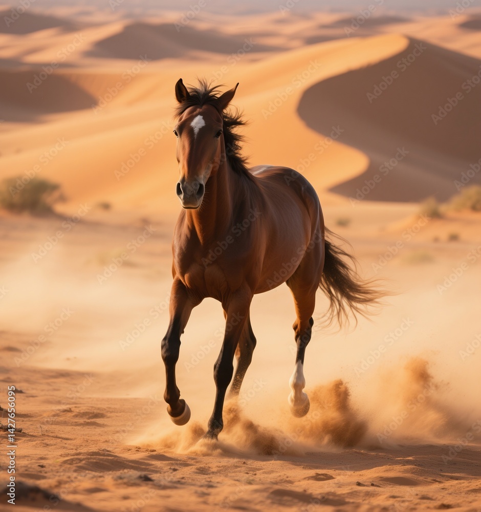 Fototapeta premium horse in the desert