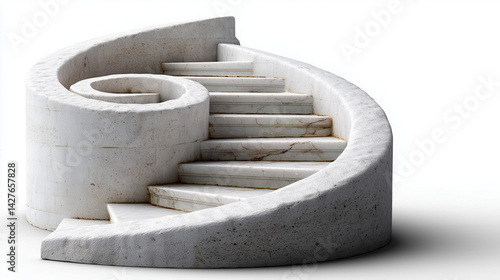 Elegant Spiral Staircase: A...