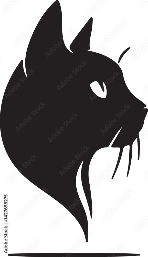 Cat simple icon. Vector ICON all icon Viktor Cat simple icon. Vector ICON all icon Viktor