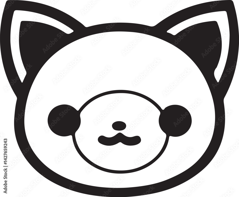 Cat simple icon. Vector ICON all icon Viktor Cat simple icon. Vector ICON all icon Viktor