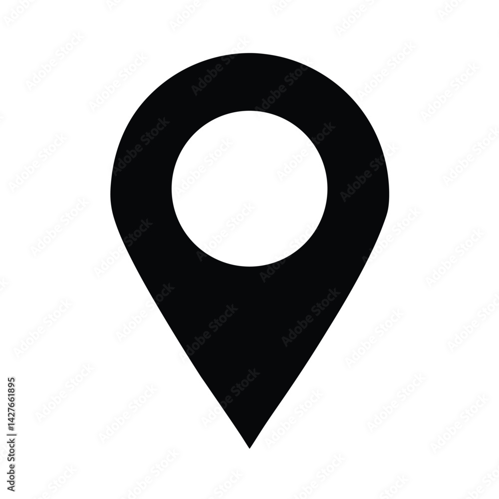 map pointer stencil icon silhouette vector illustration map pointer stencil icon silhouette vector illustration