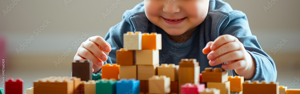 Creative learning Kids drawing, building, or crafting