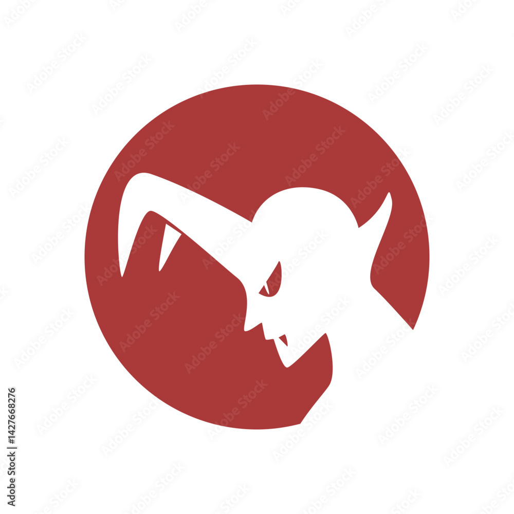 Devil logo icon design Devil logo icon design