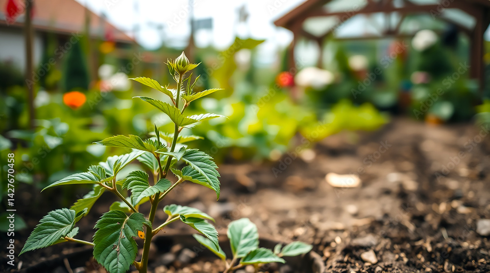 plant in the garden - generated AI