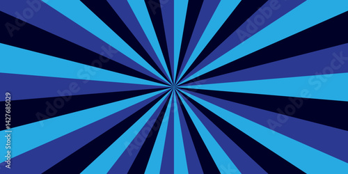 Sunburst Modern retro vintage sunrise sunbeam element spiral striped. Spiral starburst and striped pattern abstract geometric retro sunrays line wavy texture.	