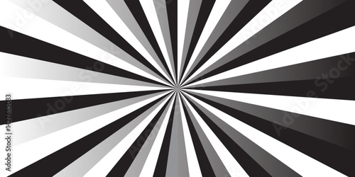 Sunburst Modern retro vintage sunrise sunbeam element spiral striped. Spiral starburst and striped pattern abstract geometric retro sunrays line wavy texture.	