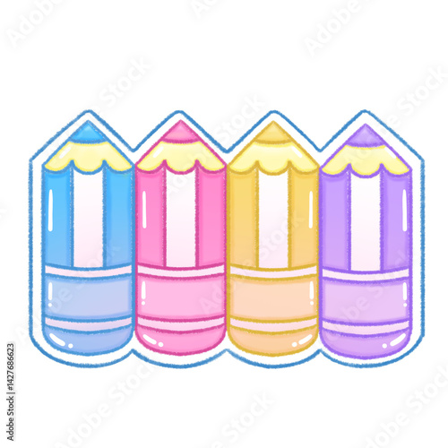 Back to School Preparation with Notebooks Pencils and Education Tools for Students and Teachers