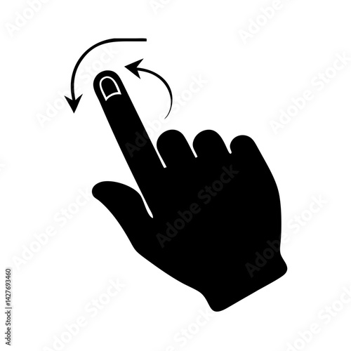 touchscreen swipe icon icon, touchscreen swipe icon silhouette vector illustration-simple silhouette illustration of touchscreen swipe icon,touchscreen swipe icon vector