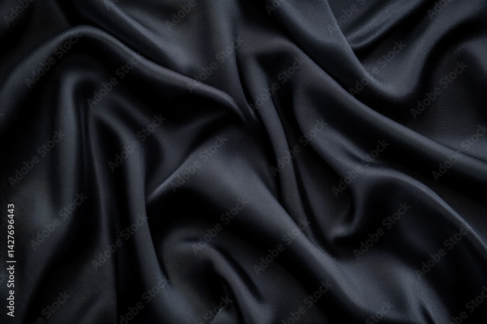 Fototapeta premium Dark Draped Fabric Texture