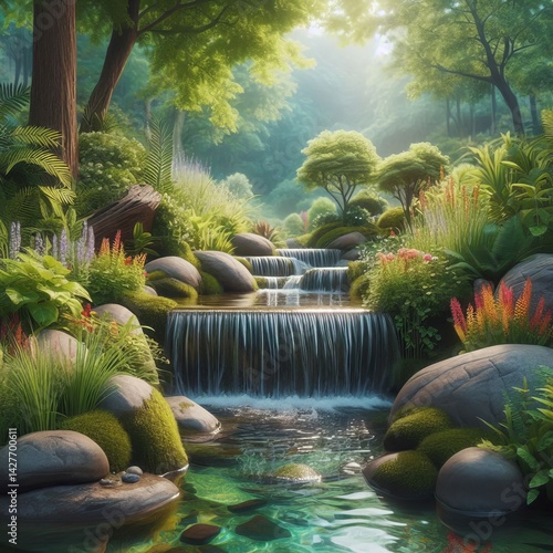 Sheet Fall A small waterfall that flows in a thin sheet